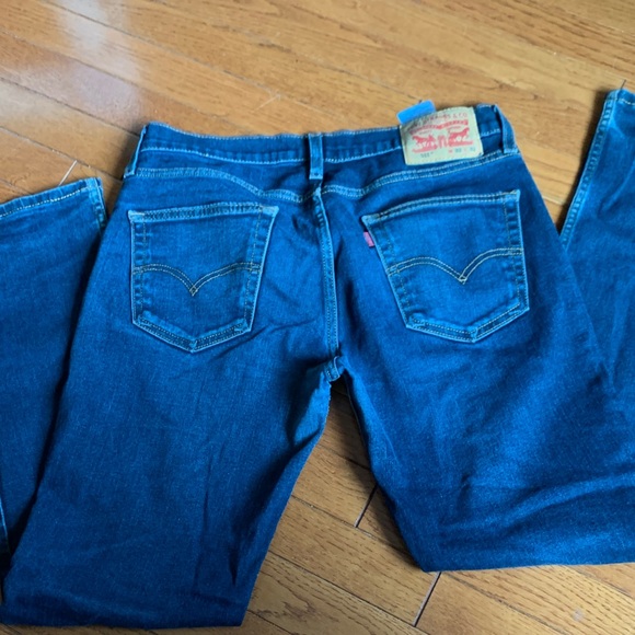 Levi's 511 Dark Blue Denim Jeans - Picture 2 of 5